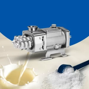 FDS Twin Screw Pump for crystalized whey transfer to balance tank and dryer feed