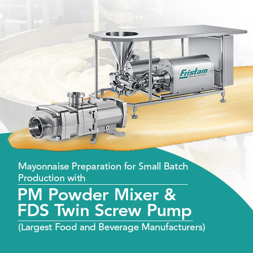 Mayonnaise Preparation for Small Batch Production with PM Powder Mixer